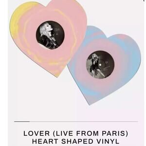Taylor Swift “Lover: Live from Paris” heart shaped vinyl